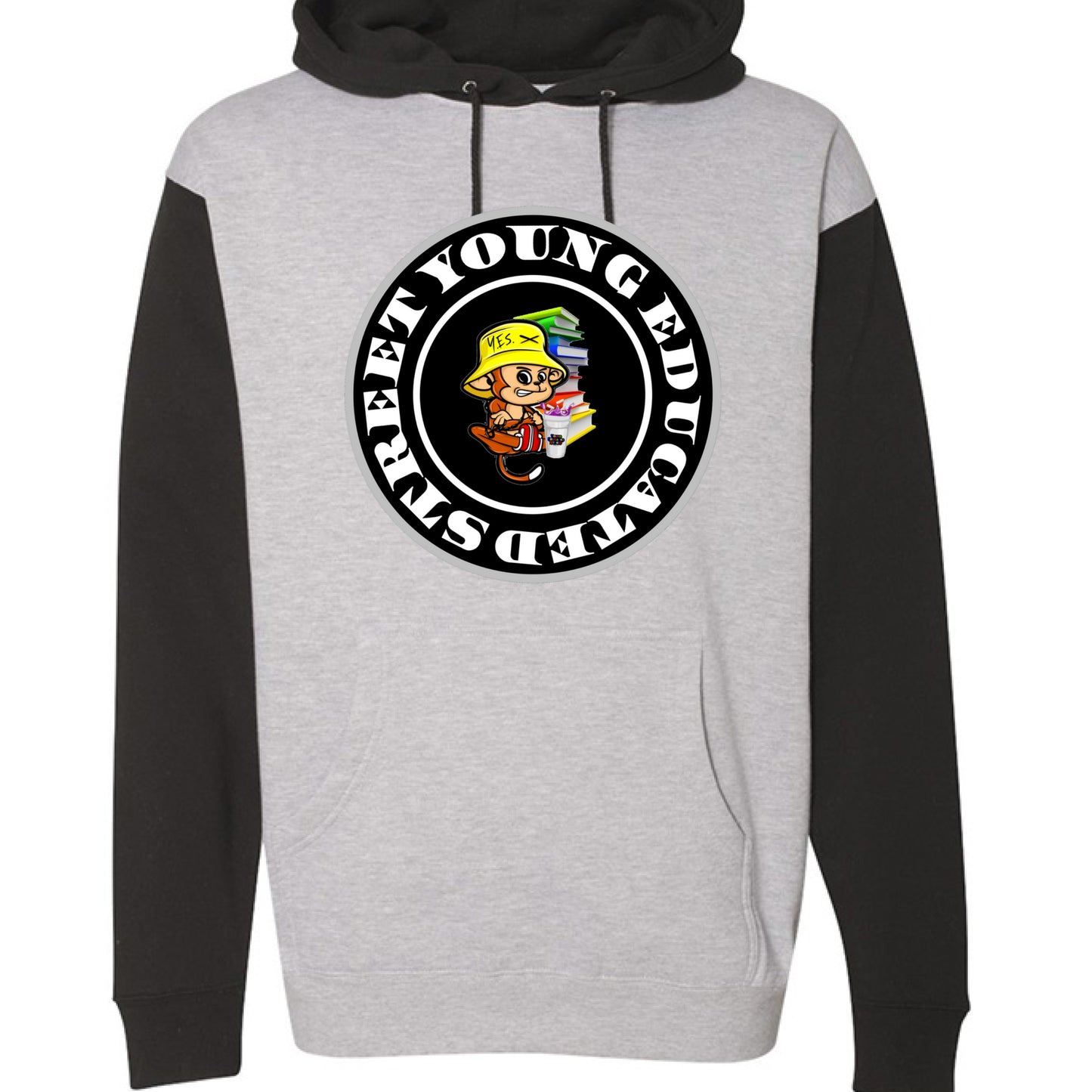 Grey Heather/ Black - FRONT